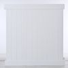Privacy Fence Panels 6ft.H x 6ft.W WHITE Vinyl Full set of 2 Pcs
