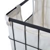 Medium Black Wire Basket Set With Chalkboard Labels & Liner