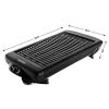 Electric Smokeless Indoor Grill w/ Adjustable Temperature, Non-Stick, Black