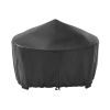 28" Round Wood Burning Fire Pit, Steel Frame