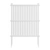 Privacy Screen Panels Kit Air Conditioner Trash Can Enclosure Vinyl white color