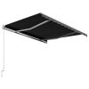 Manual Retractable Awning 118.1"x98.4" Anthracite