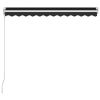 Manual Retractable Awning 118.1"x98.4" Anthracite