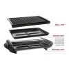 Electric Smokeless Indoor Grill w/ Adjustable Temperature, Non-Stick, Black