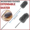 Adjustable Soft Microfiber Feather Duster Dusting Brush Household Cleaning Tool