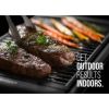 Electric Smokeless Indoor Grill w/ Adjustable Temperature, Non-Stick, Black