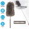 Adjustable Soft Microfiber Feather Duster Dusting Brush Household Cleaning Tool