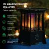 Solar Patio Lantern Bug Zapper, Â½ Acre Coverage, Led Flame Effect, Black,1 Pack