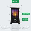 Solar Patio Lantern Bug Zapper, Â½ Acre Coverage, Led Flame Effect, Black,1 Pack