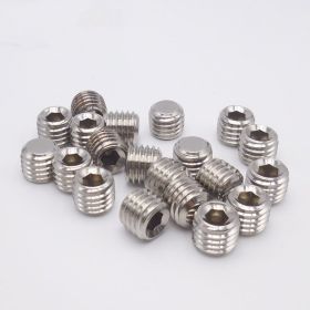 Stainless Steel Flat End Setting Hexagon Socket Headless Screws (Option: M2.5x3)