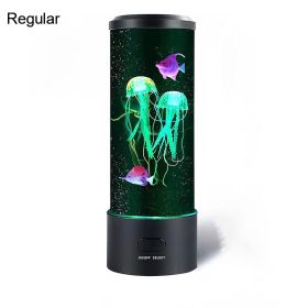 Fantasy Jellyfish Lamp 7 Color Aquarium Jellyfish Lamp Relaxing Mood Jellyfish LED Night Light Remote Control Home Decor Gifts (Lampshade Color: No remote control)