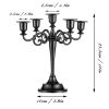 3/5-Arm Metal Plated Candle Holders Retro Candelabra European Style Simple Romantic Candlestick Pillar Wedding Party Centerpiece